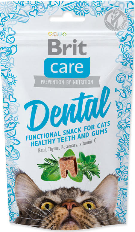 Brit Care Pamlsky pro kočky Brit Care, Dental, 50 g