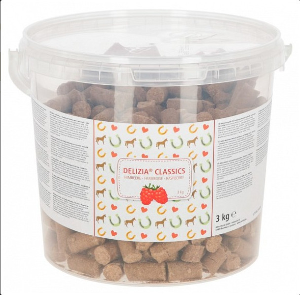 DELIZIA Pamlsky pro koně Delizia, 3 kg, malinové