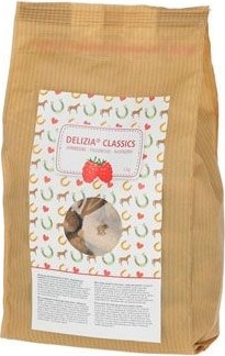 DELIZIA Pamlsky pro koně Delizia, 1 kg, malinové