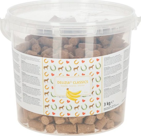 DELIZIA Pamlsky pro koně Delizia, 3 kg, banánové