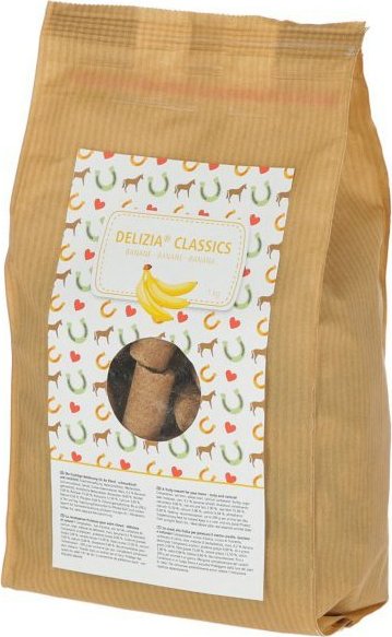 DELIZIA Pamlsky pro koně Delizia,1 kg, banánové