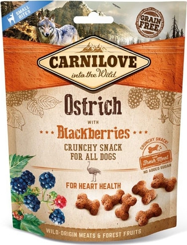 Carnilove Dog Crunchy Snack Ostrich&Blackberries 200 g