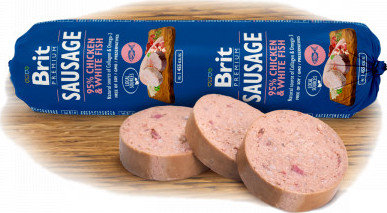 BRIT Sausage Chicken & White Fish Brit, 800 g
