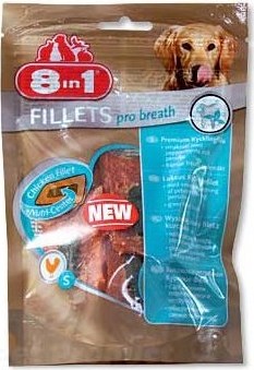 Pochoutka 8in1 Fillets pro dental S 80 g (svěží dech)