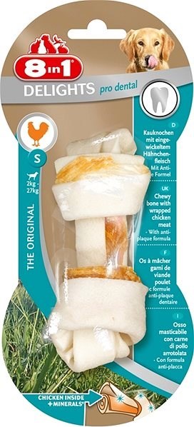 8in1 Kost žvýkací s minerály Dental Delights S 1 ks