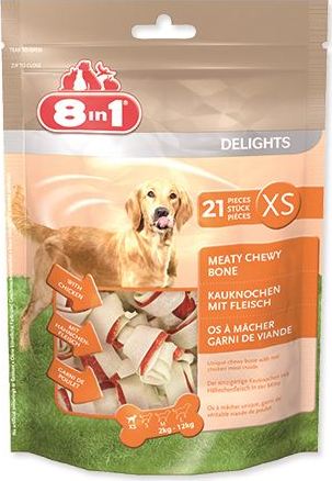 8in1 Kost žvýkací Delights XS bag 21 ks
