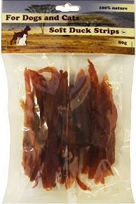 For Dogs and Cats Pochoutka Kachní maso proužky měkké 80 g