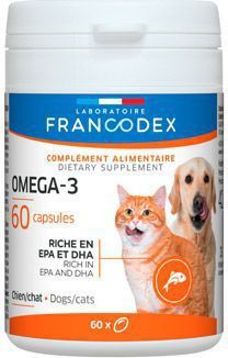 Francodex Omega 3 Capsules pes, kočka 60tab