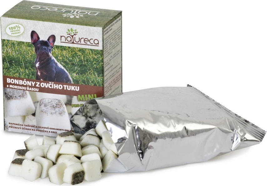 NATURECA Bonbóny z ovčího tuku s mořskou řasou NATURECA, Mini, 250 g