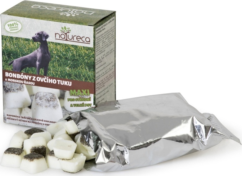 NATURECA Bonbóny z ovčího tuku s mořskou řasou NATURECA, Maxi, 250 g