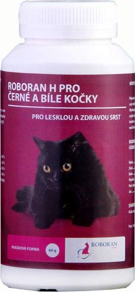Roboran H pro kočky Černé a Bílé plv 60 g