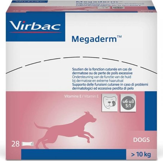 Virbac Megaderm pro psy a kočky Virbac, 28x8 ml