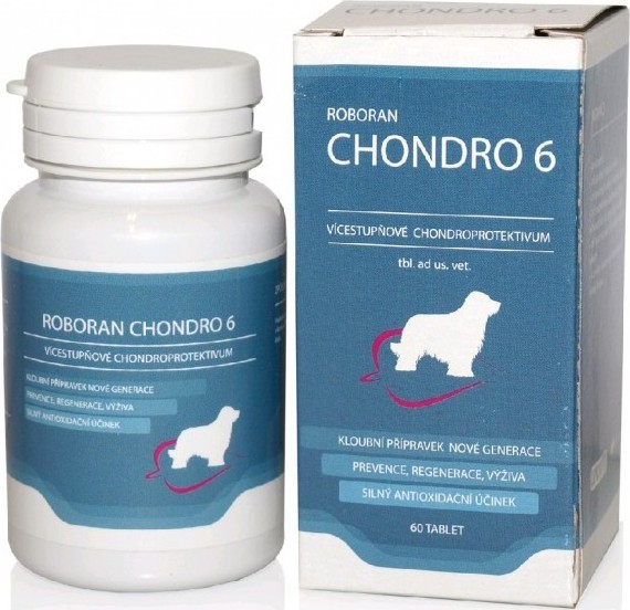 Doplněk pro psy Roboran Chondro 6, 60 ks