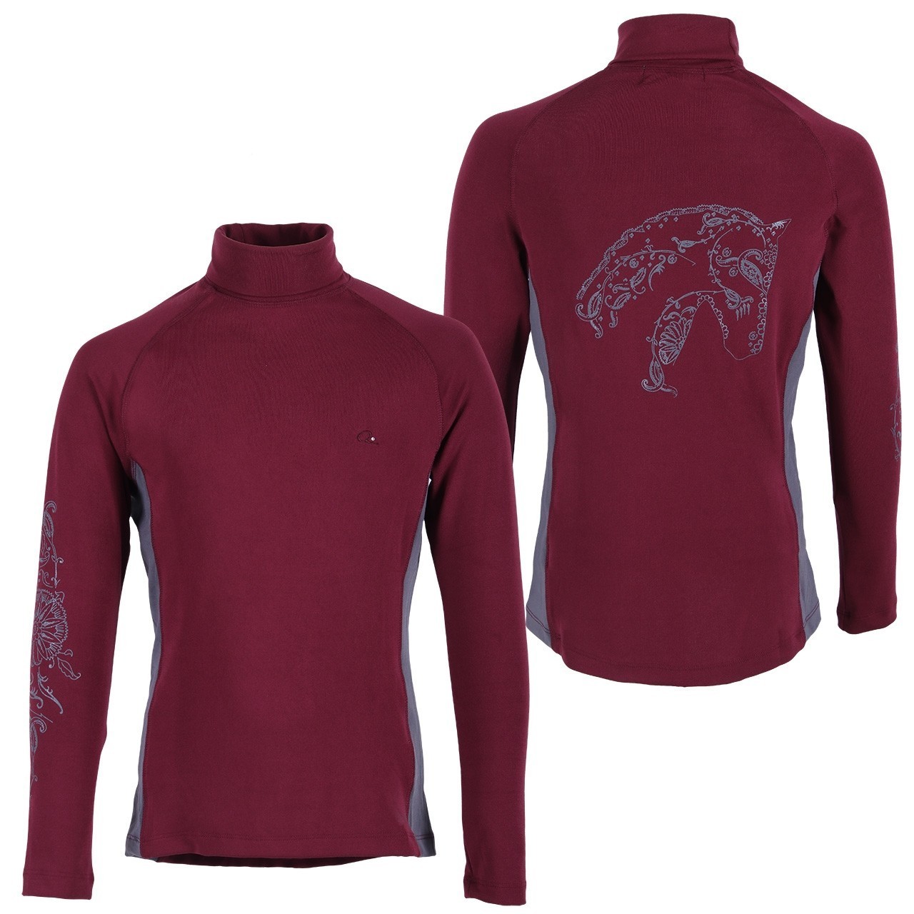 QHP Sportovní triko Anniek QHP, dětské, burgundy Velikost: 152