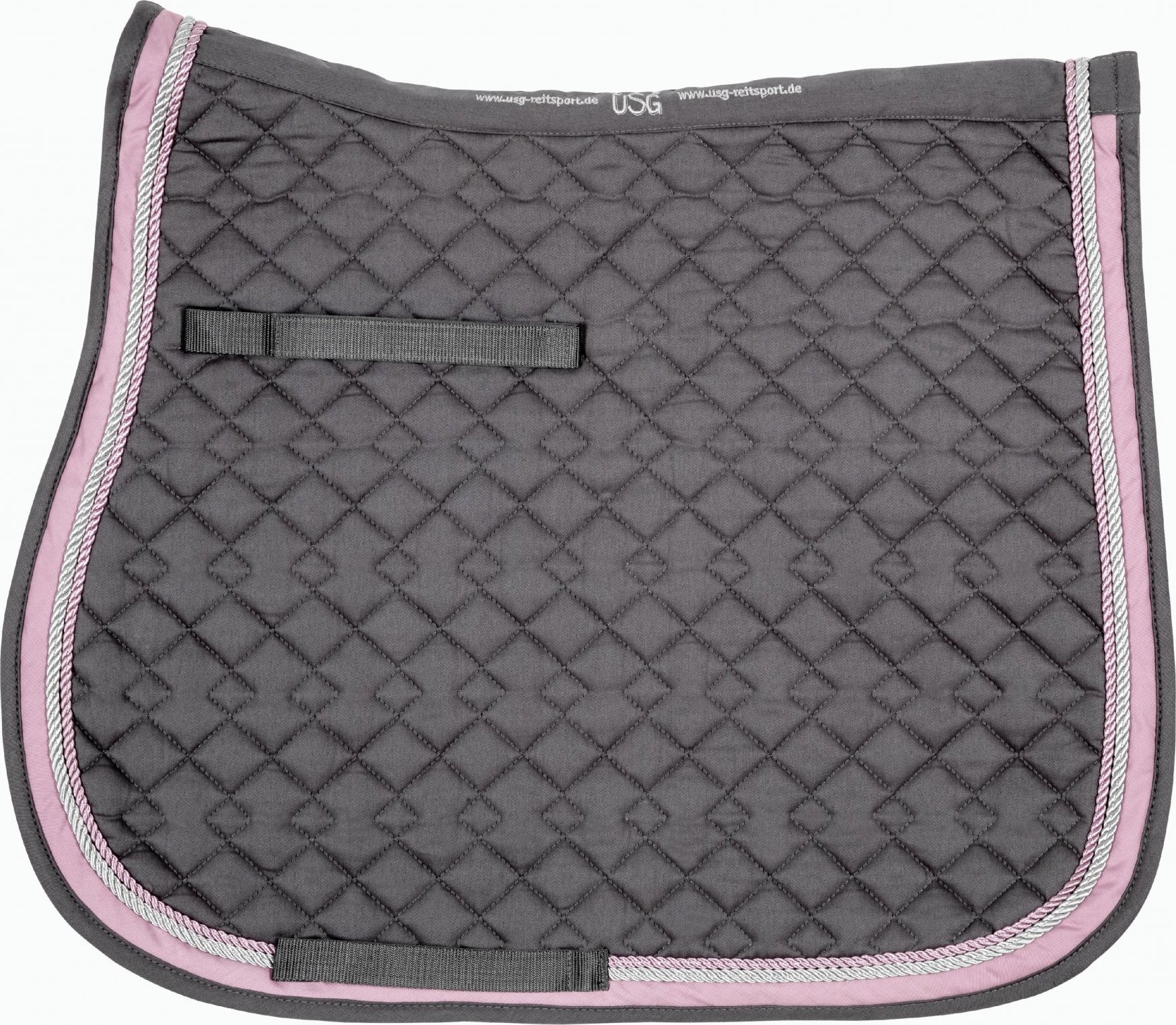 USG Dečka podsedlová prošívaná USG, všestranná, anthracite/rose Velikost: FULL