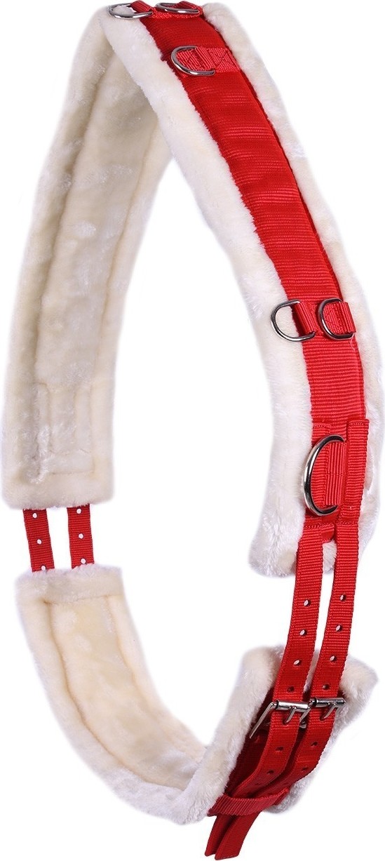 QHP Obřišník lonžovací Ontario QHP, s beránkem, bright red Velikost: COB