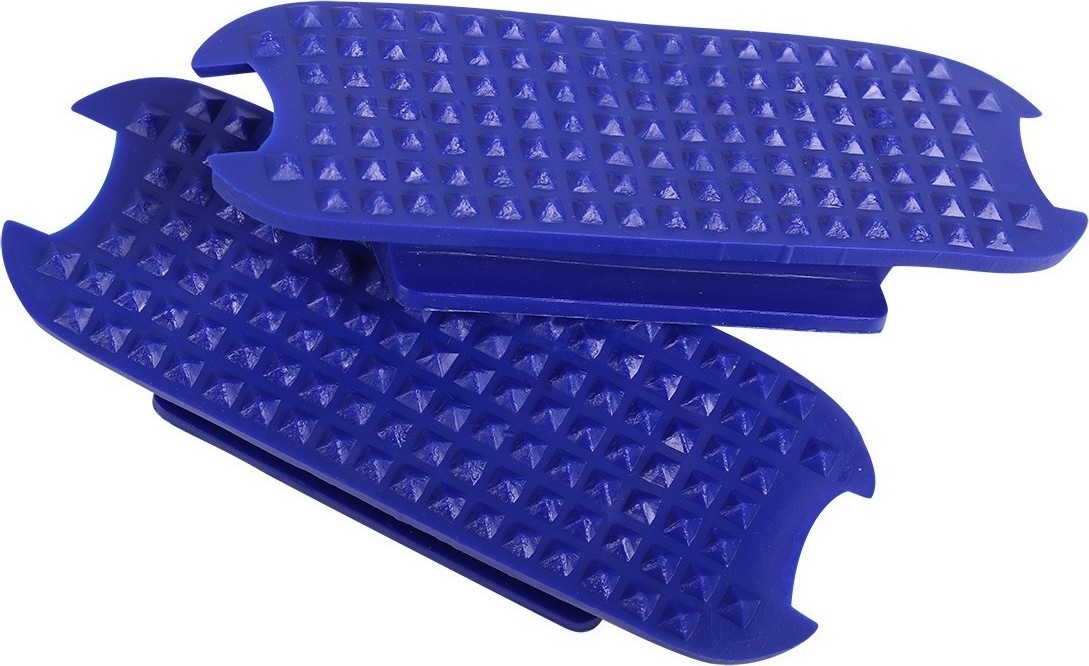 QHP Podložky gumové do třmenů QHP, pár, cobalt blue Velikost: 11 cm