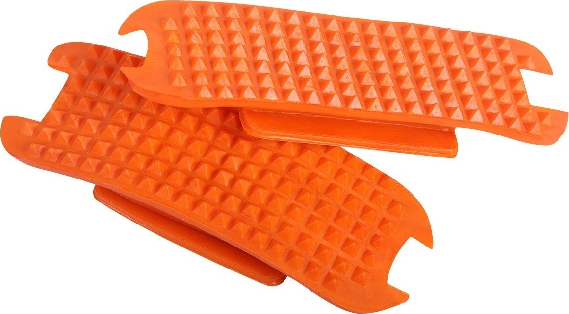 QHP Podložky gumové do třmenů QHP, pár, orange Velikost: 11 cm