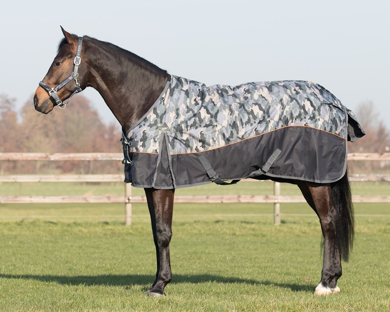 QHP Výběhová deka QHP, 300g, camouflage Délka zad: 125 cm