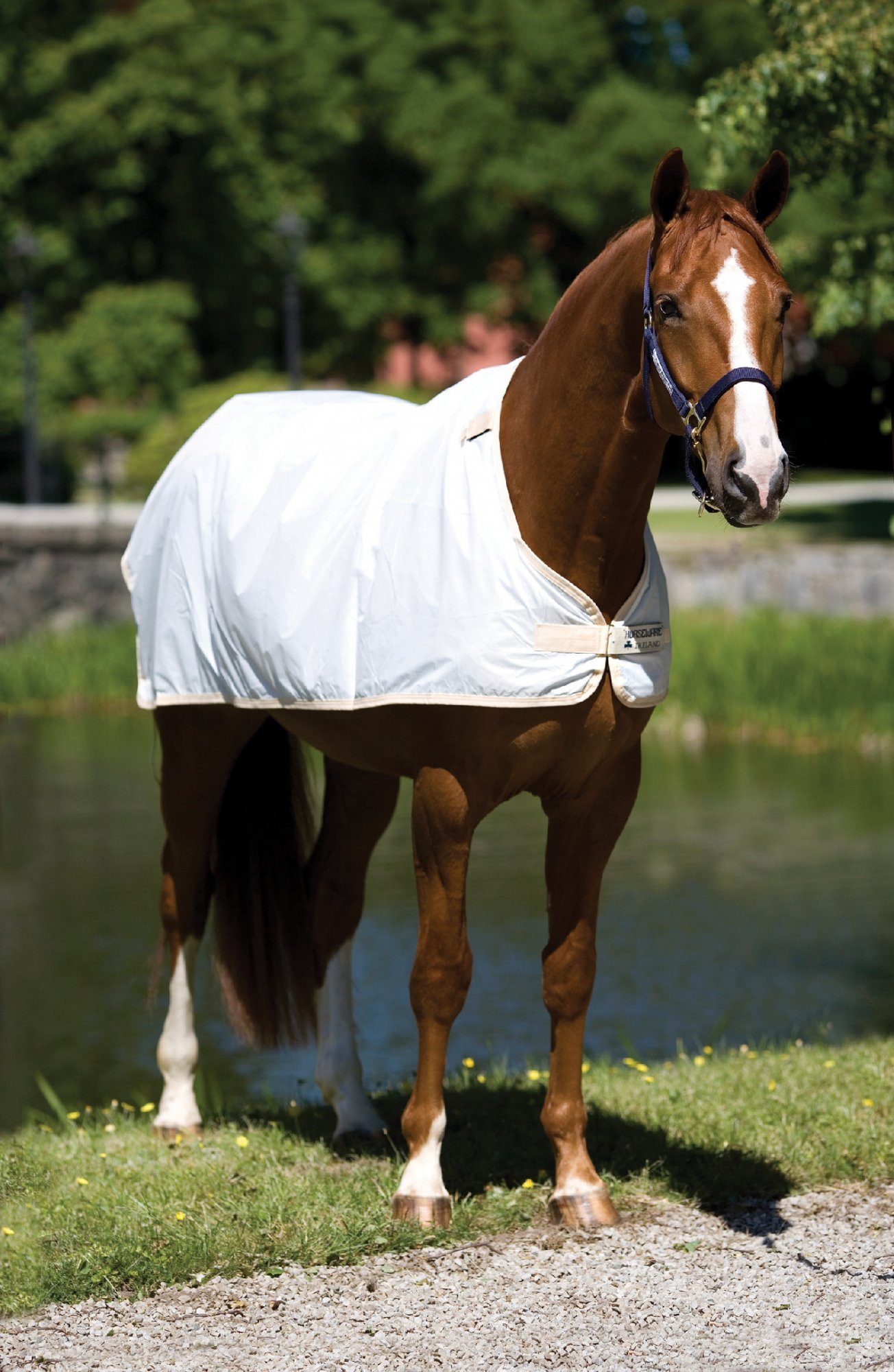 HORSEWARE Liner k dekám Horseware,  proti hmyzu, 0 g, bílý Délka zad: 115 cm