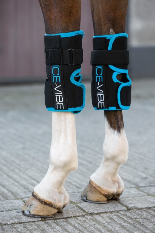 ICEVIBE Chrániče karpální ICE-VIBE Horseware, black/aqua