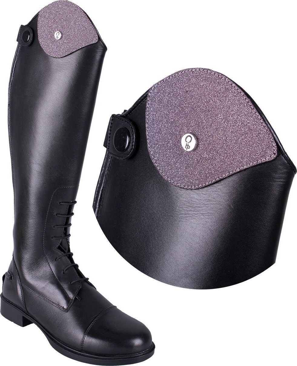 QHP Vyměnitelné díly k botám Romy QHP, pár, glitter pink Velikost: 33-34