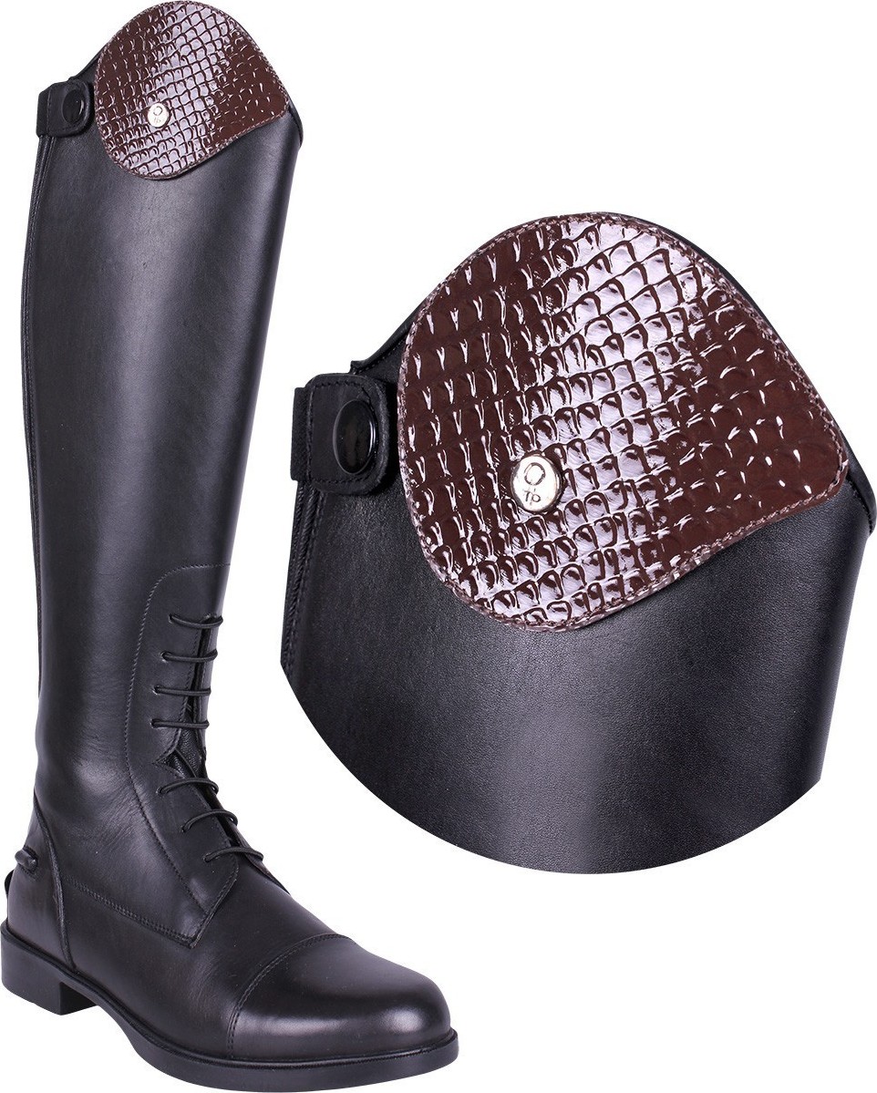 QHP Vyměnitelné díly k botám Romy QHP, pár, croco brown Velikost: 38/42