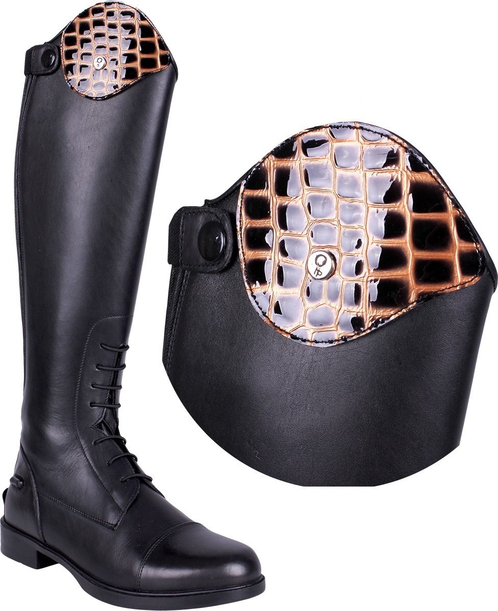 QHP Vyměnitelné díly k botám Romy QHP, pár, croco gold Velikost: 33-34