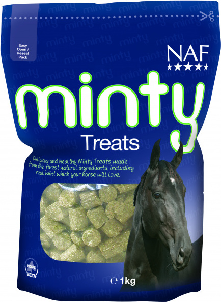 Pamlsky pro koně NAF Minty treats, 1 kg, mátové