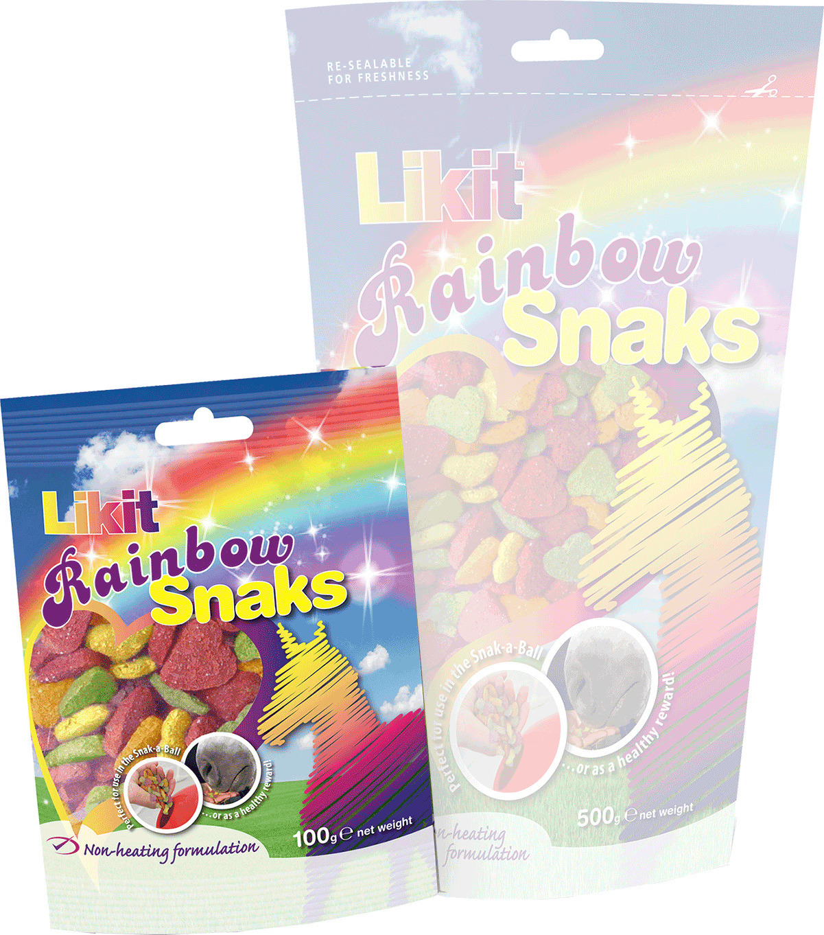 LIKIT Pamlsky pro koně Snaks Likit, 100 g, rainbow