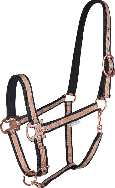 WALDHAUSEN Ohlávka Rosé Shine Waldhausen, black/rosegold Velikost: COB