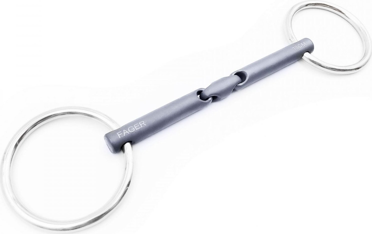 Udidlo stihlové dvakrát lomené (bradoon) Titanium Madeleine Fager Velikost: 15 cm