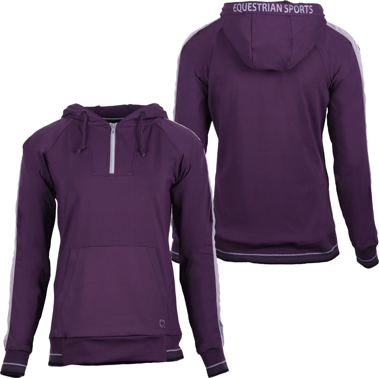 QHP Mikina Noleste QHP, dámská, grape purple Velikost: 40