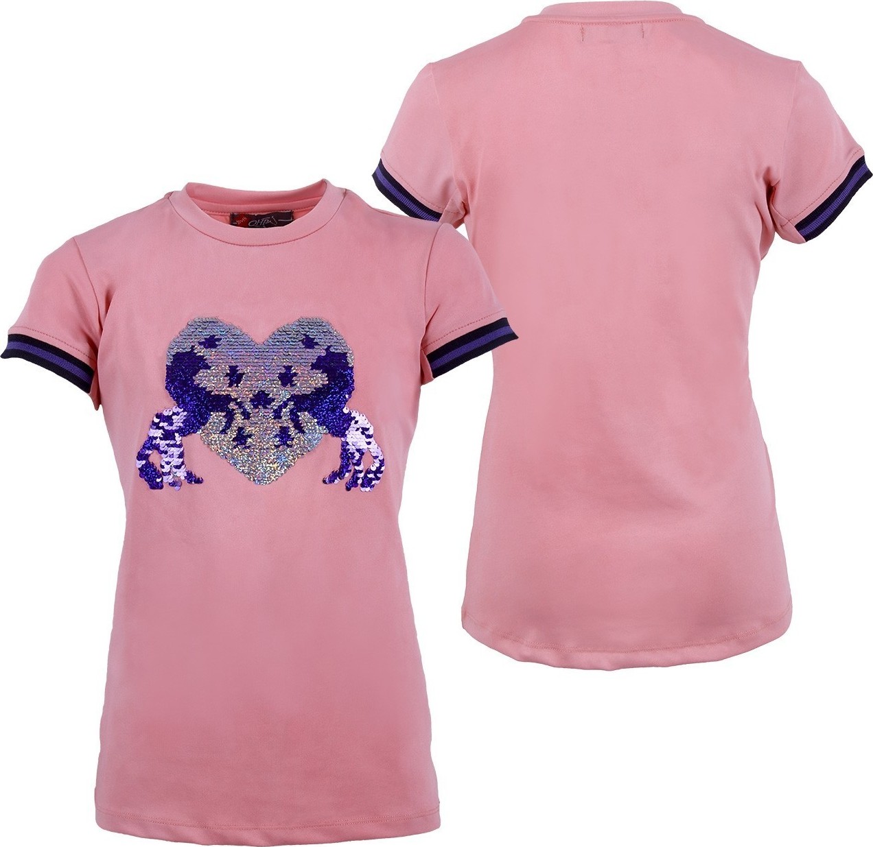 QHP Triko Esma QHP, dětské, flamingo pink Velikost: 176