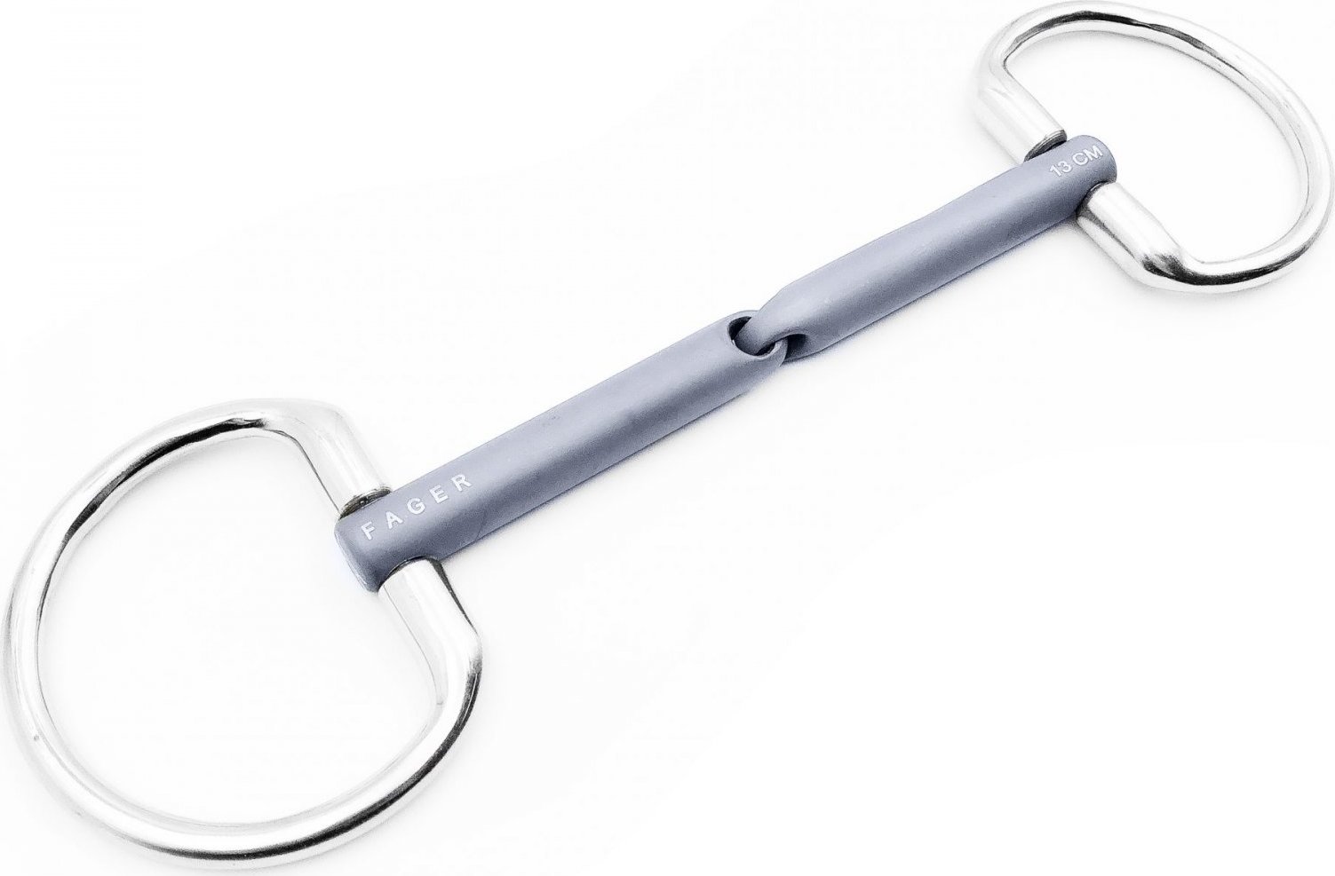 Udidlo olivové jednou lomené (bradoon) Titanium Madeleine Fager Velikost: 11 cm