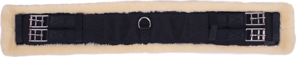 QHP Podbřišník drezurní Ontario QHP, s beránkem, černý Délka: 45 cm
