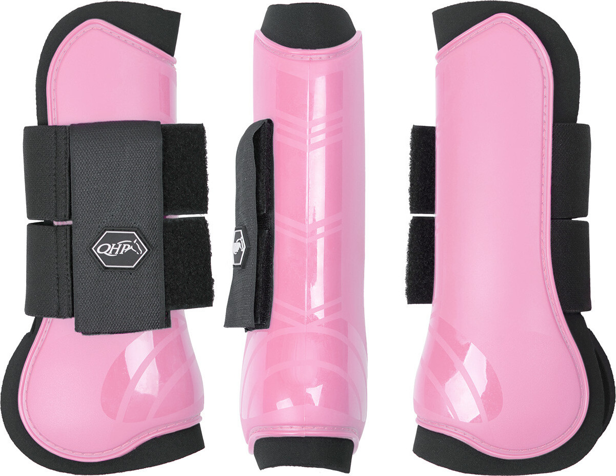 QHP Kamaše přední QHP, pár, flamingo pink Velikost: MINI SHETTY