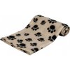 Deka pro psy Beany Trixie, hnědá a černé tlapky 100x70 cm