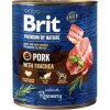 Konzerva pro psy Brit Premium by Nature, Pork & Trachea, 800 g