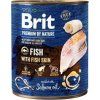 Konzerva pro psy Brit Premium by Nature, Fish & Fish Skin, 800 g