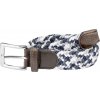 Pásek pletený Casual USG, white/grey/navy