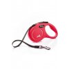 Vodítko FLEXI Classic NEW S, 5 m/15 kg, červené