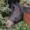 Maska proti hmyzu Spandex USG,  s ochranou uší, černá (Velikost PONY)