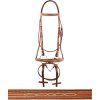 Uzdečka Deco Equestro, cognac (Velikost COB)
