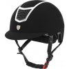 Helma jezdecká Eclipse Plain Velvet Equestro, black/silver