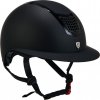 Helma jezdecká Eclipse Plain Mat Wide Visor Equestro, černá