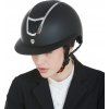 Helma Eclipse Stone Mat Wide Visor Equestro, black/silver (Obvod hlavy 59-61 cm)