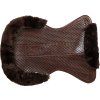 Dečka terapeutická Gel Cut Out Sheepskin Dri-Lex Acavallo, hnědá