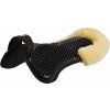 Dečka gelová Withers Free Hexagonal Soft Micropile & Back Sheepskin Edge Acavallo, černá