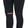 Legíny jezdecké Kao Light Equestro, s gripem na kolenou, dámské, black/red